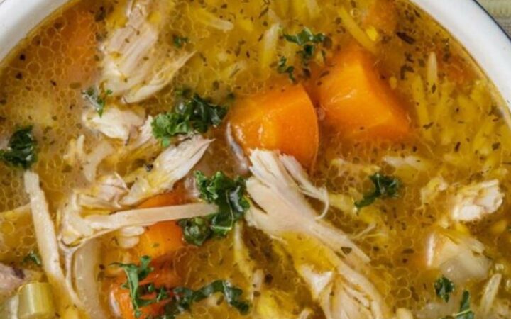 healthy chicken and rice soup