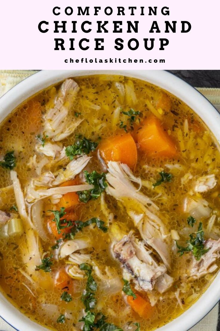 Healthy Chicken And Rice Soup Recipes