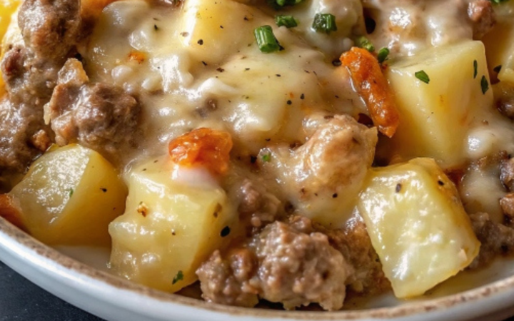ground beef and potato skillet
