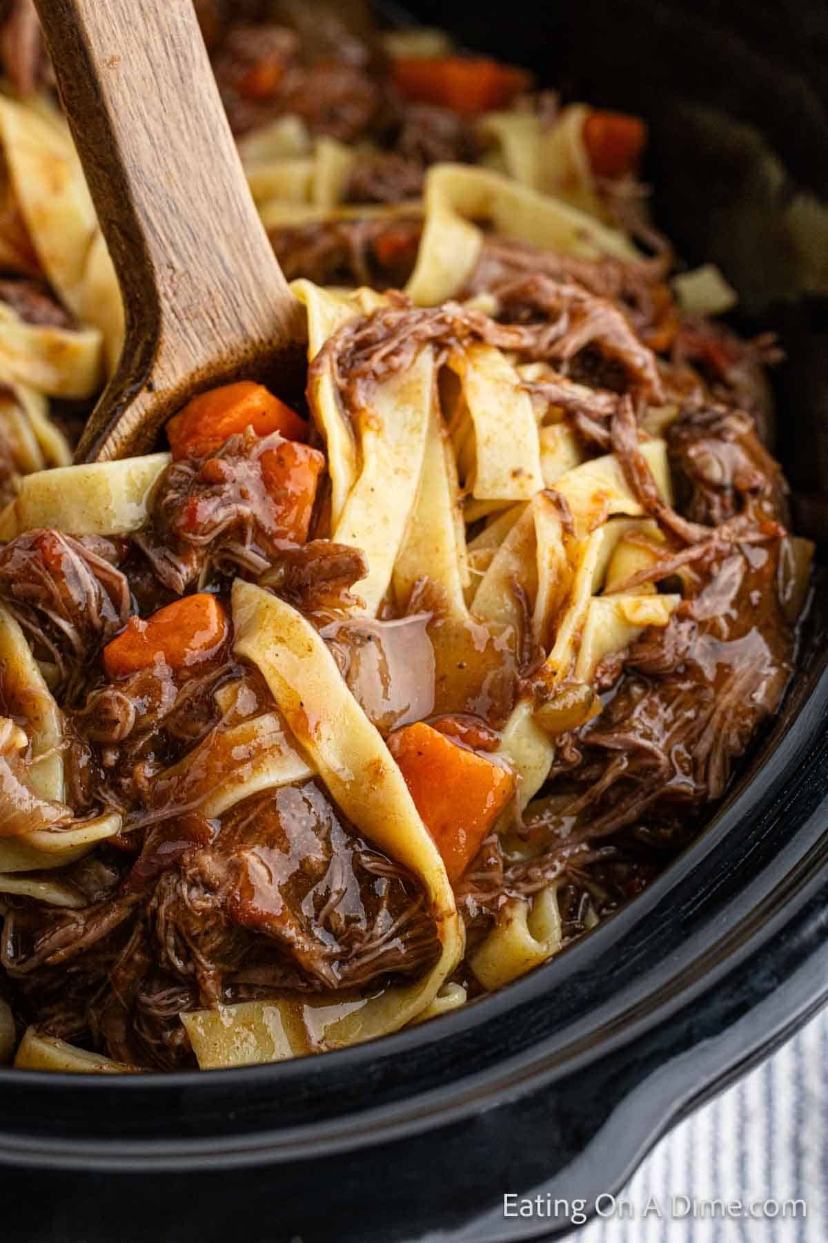 Pot Roast Beef Stroganoff