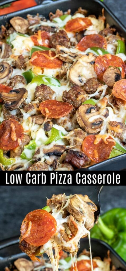 low carb pizza casserole