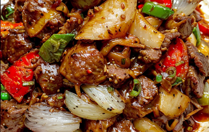 pepper steak noodles