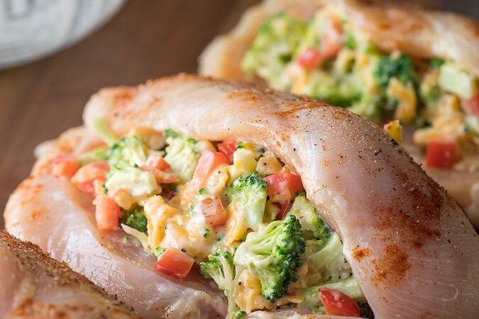 broccoli and cheese stuffed chicken