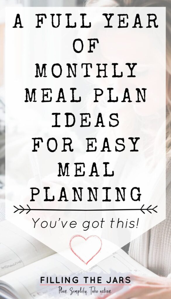 monthly meal plan