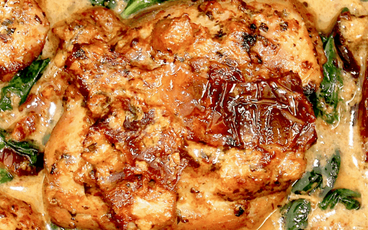 slow cooker tuscan chicken