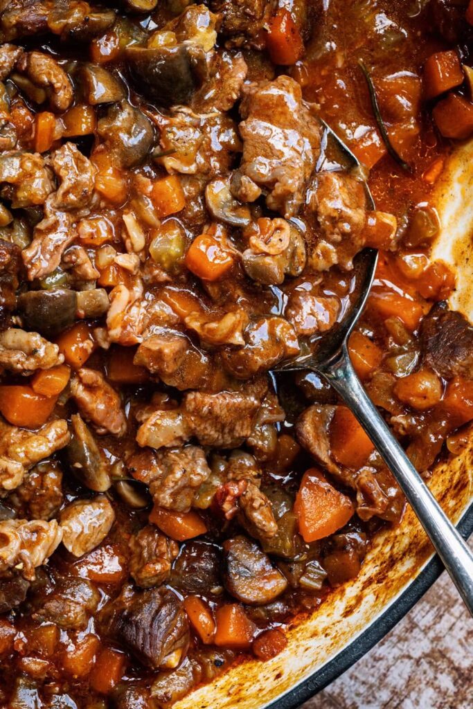 beef stew in pot