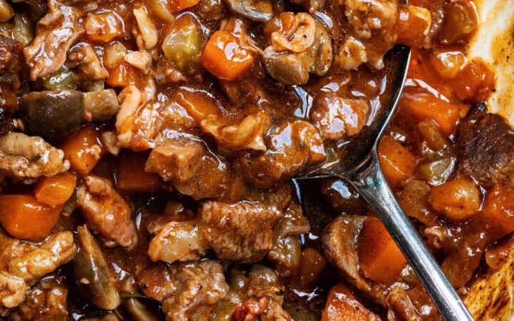 beef stew in pot
