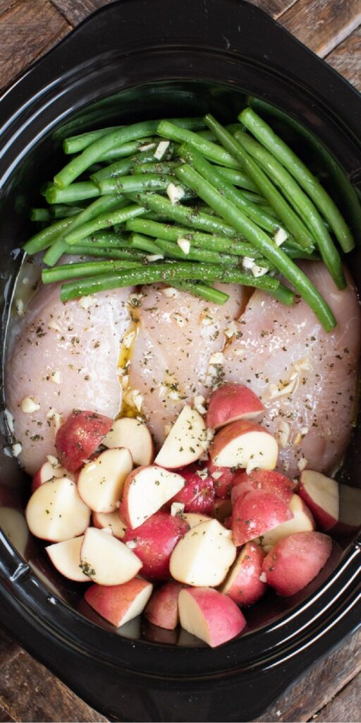 crockpot chicken and green beans