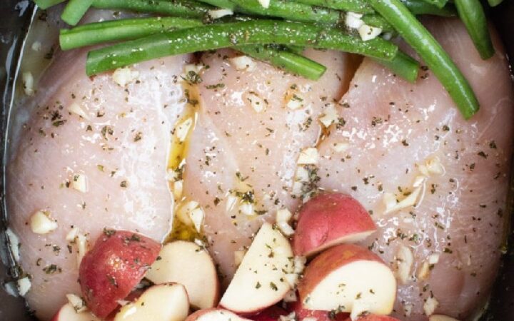 crockpot chicken and green beans