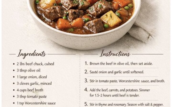 easy beef stew recipe