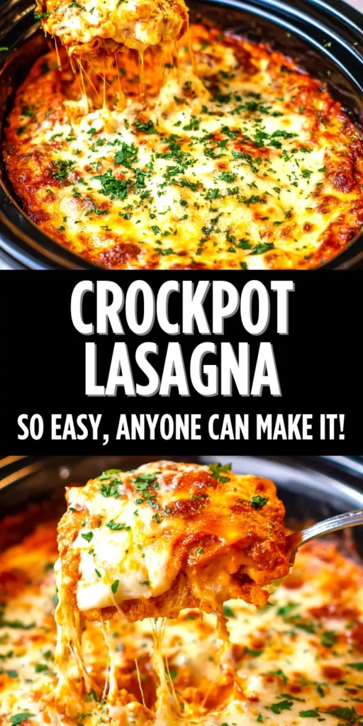 easy crockpot lasagna recipe