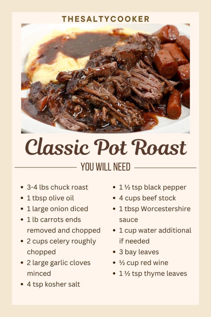 classic pot roast recipe