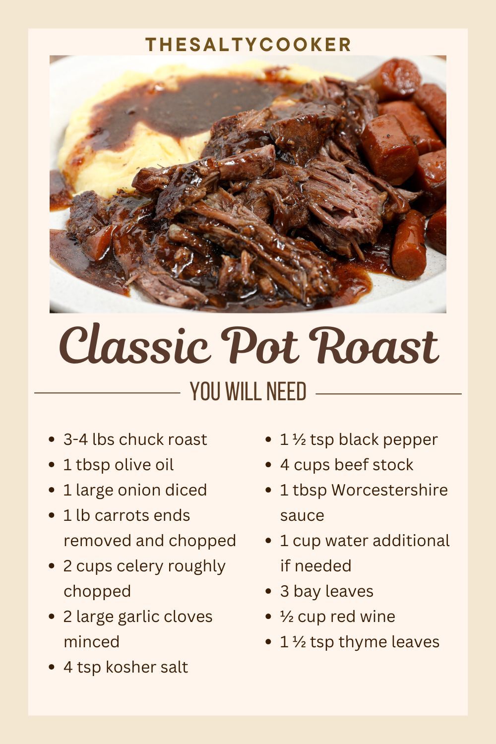 Classic Pot Roast Recipe