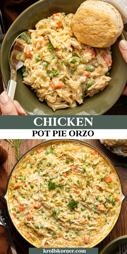 chicken pot pie orzo