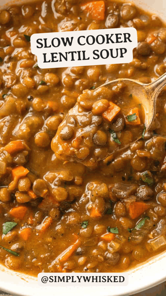 crockpot lentil soup slow cooker