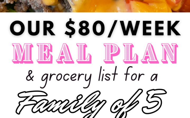 meal plans on a budget