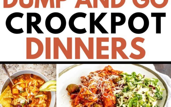 healthy crockpot dump dinners