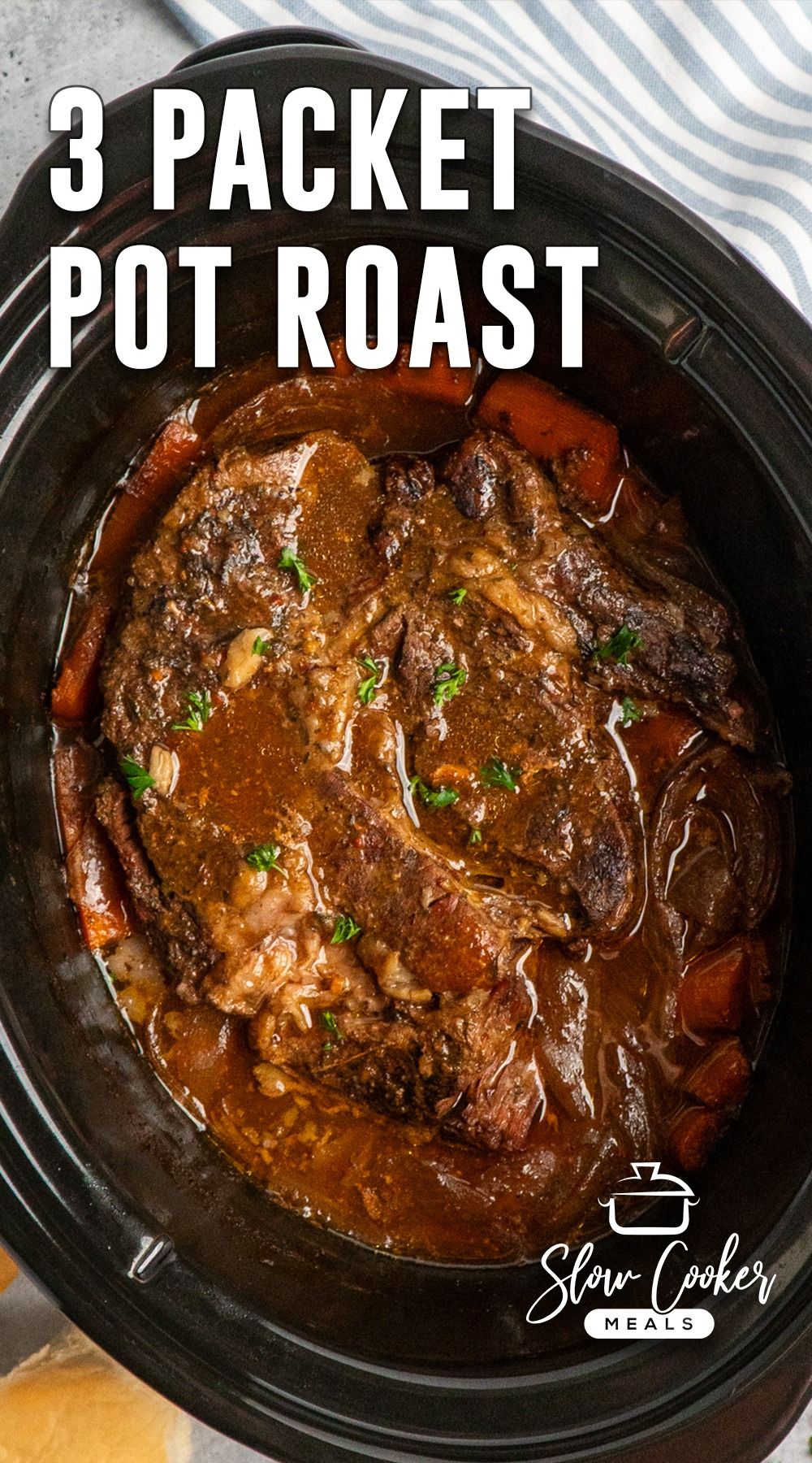3 Packet Pot Roast Crock Pot