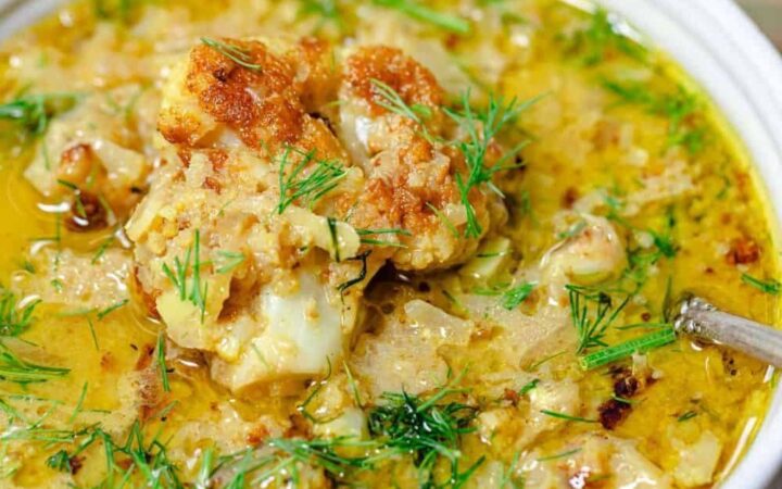 creamy cauliflower soup recipe