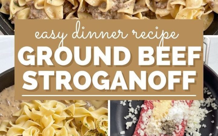 easy ground beef stroganoff recipe