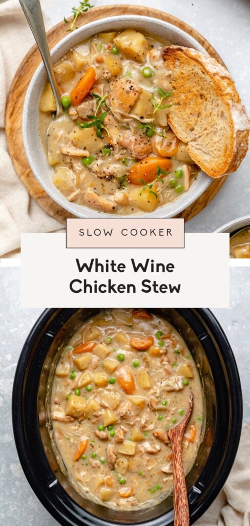 slow cooker white wine chicken stew
