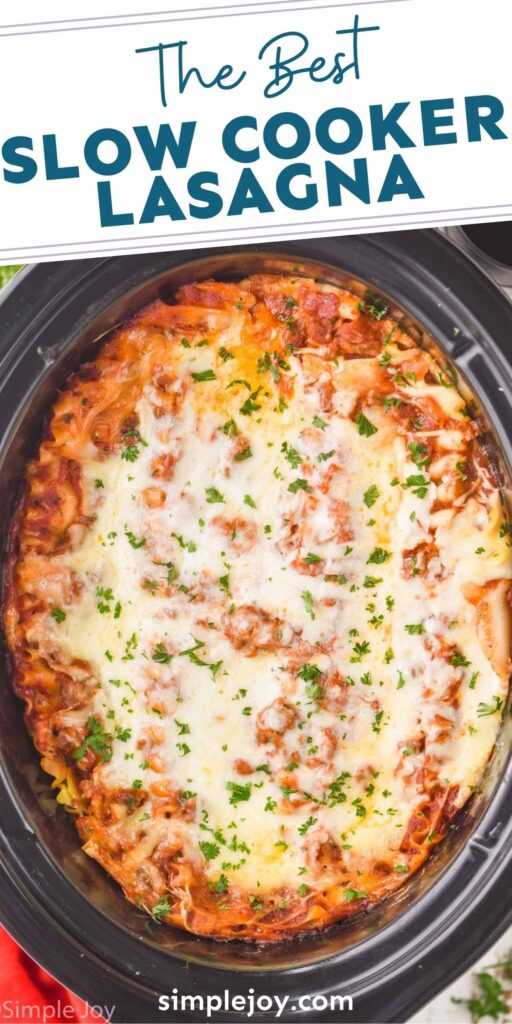 crock pot lasagna with ricotta