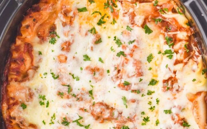 slow cooker lasagna with ricotta