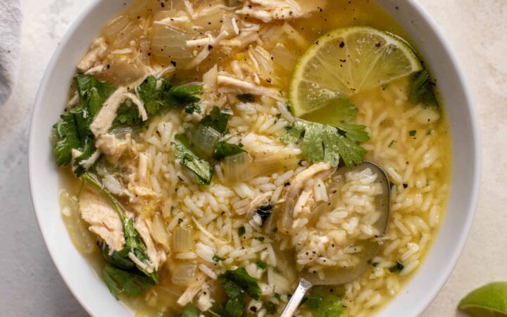 soup with cilantro