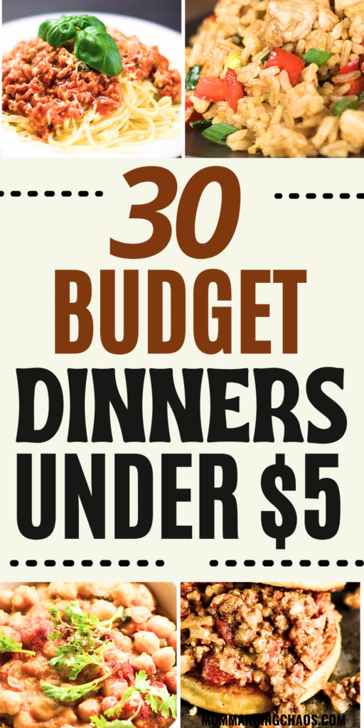 very cheap dinners