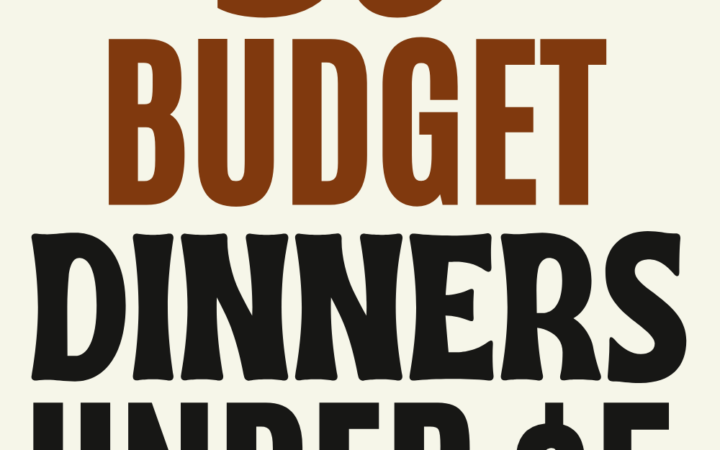 very cheap dinners