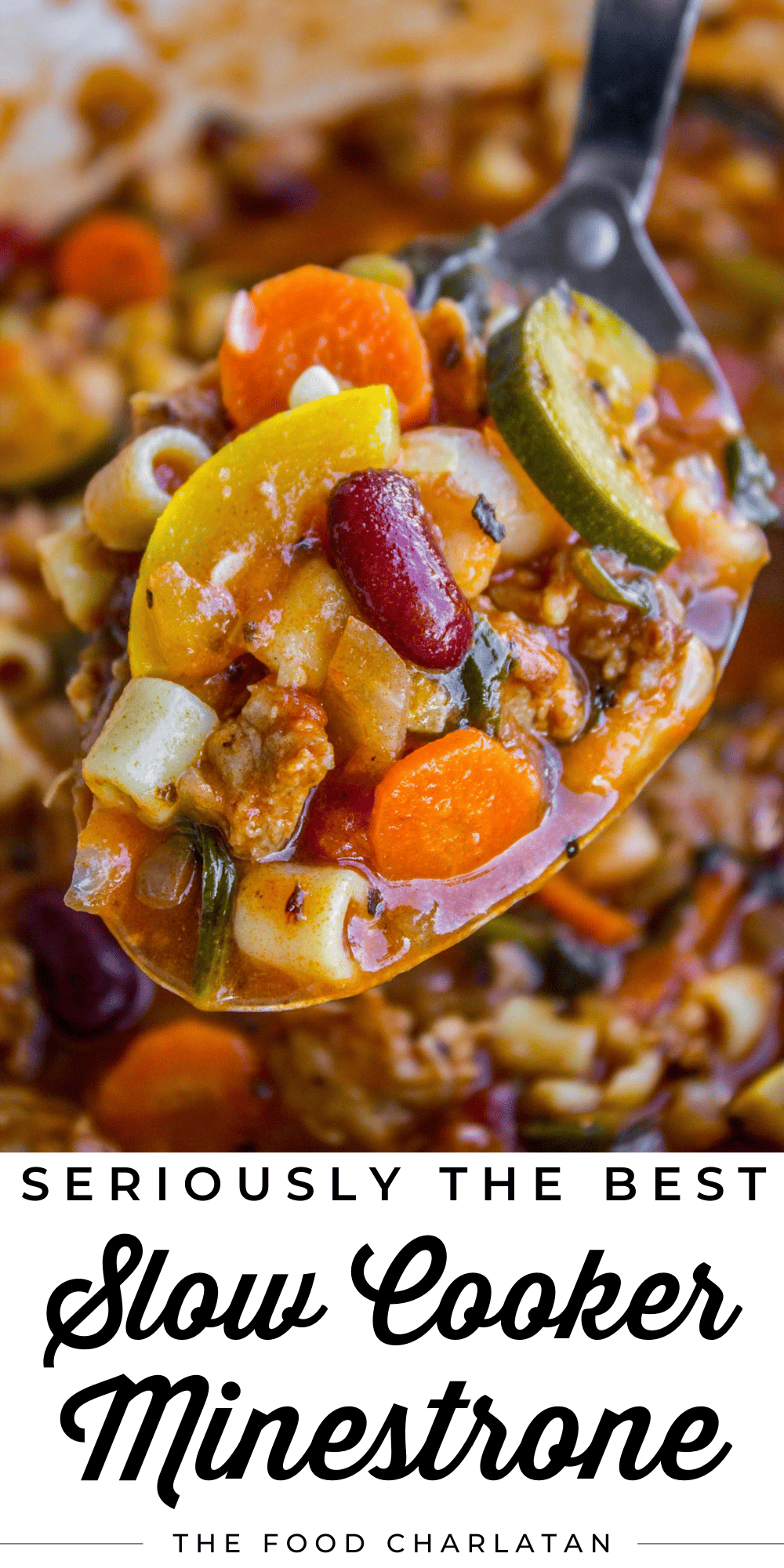 Sausage Minestrone Soup Slow Cooker