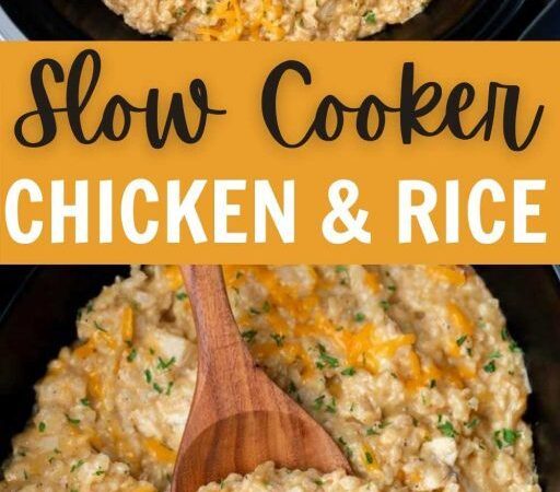slow cooker chicken and rice