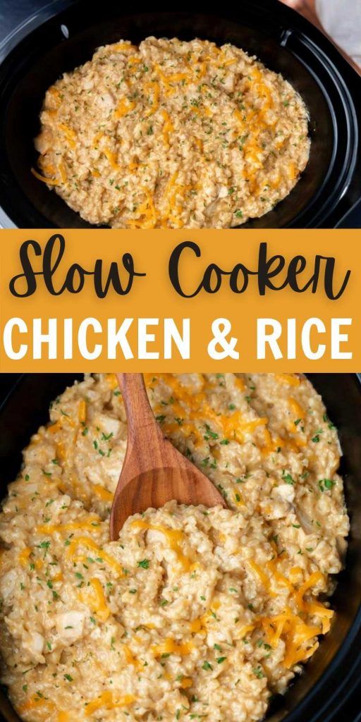 slow cooker chicken and rice